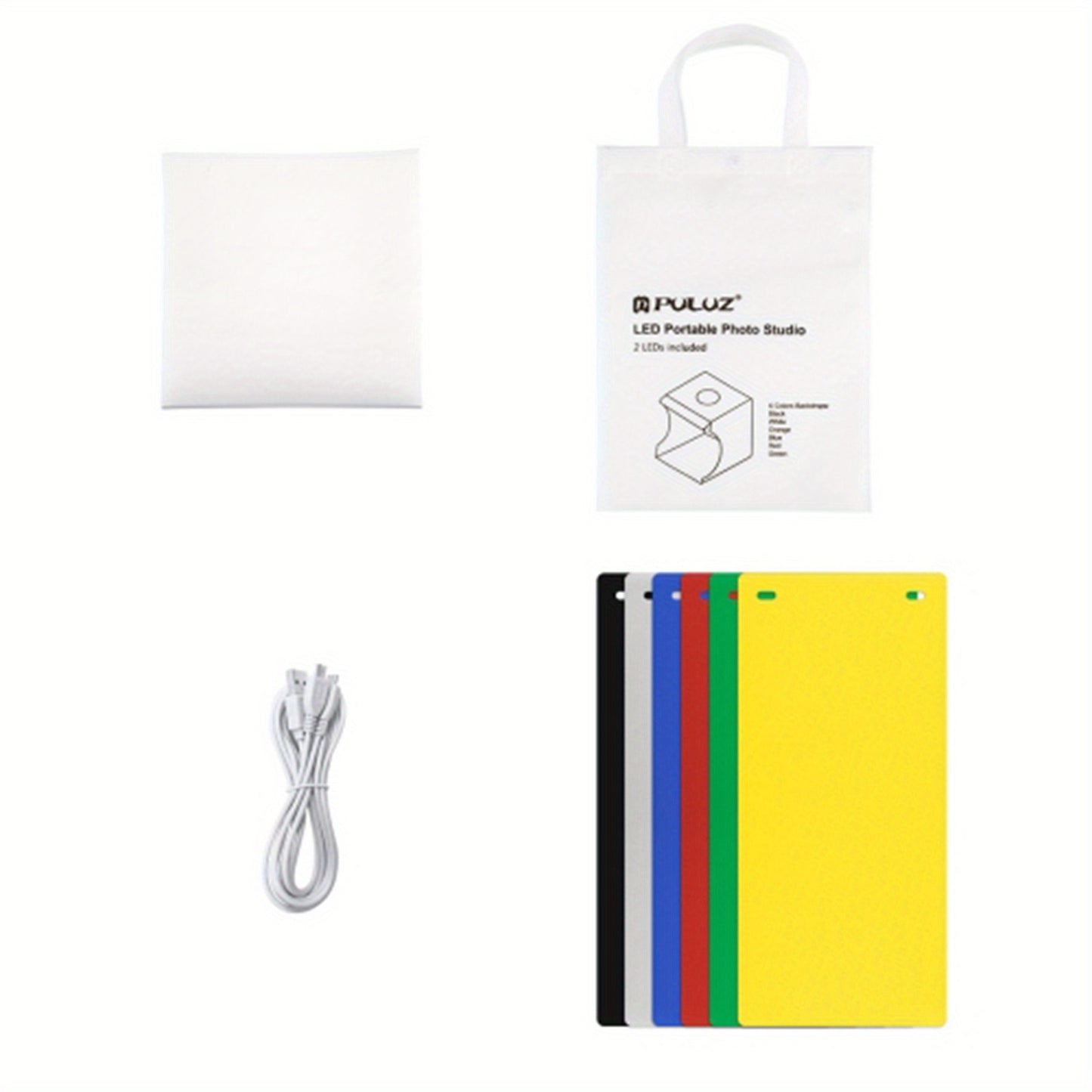 Portable Photo Studio Box - 550LM Folding LED Light Tent with 6-Color Backdrops - Ideal for Photography & Product Display