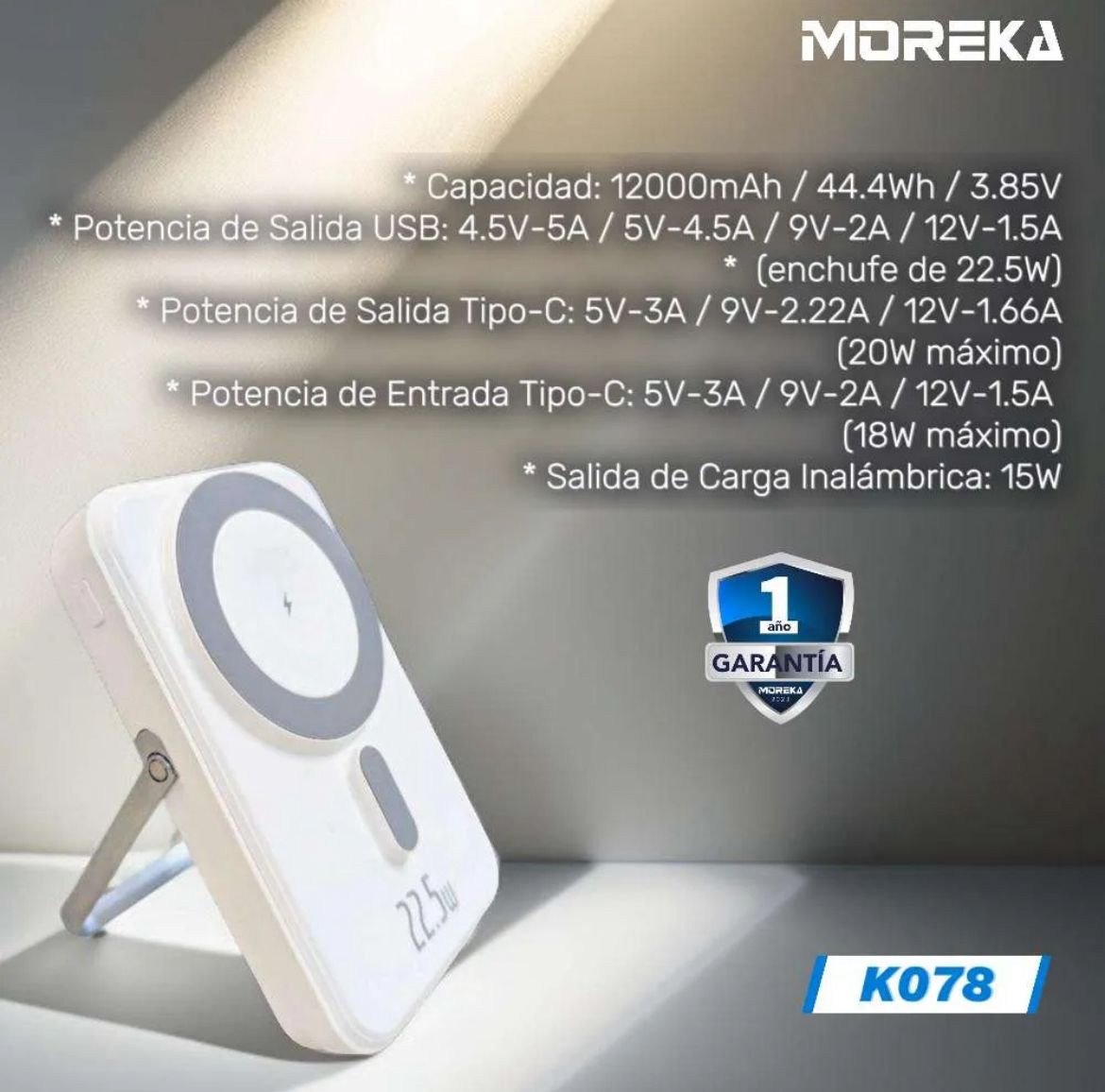 BATERIA PORTATIL MOREKA