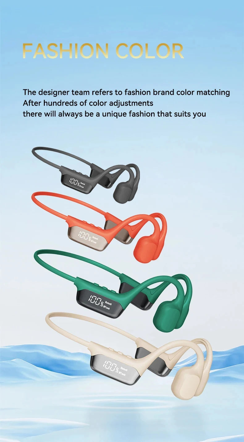Xiaomi-auriculares de conducción ósea, inalámbricos por Bluetooth 5,4, deportivos, IPX8, resistentes al agua, para nadar, con reproductor MP3 de 32G RAM