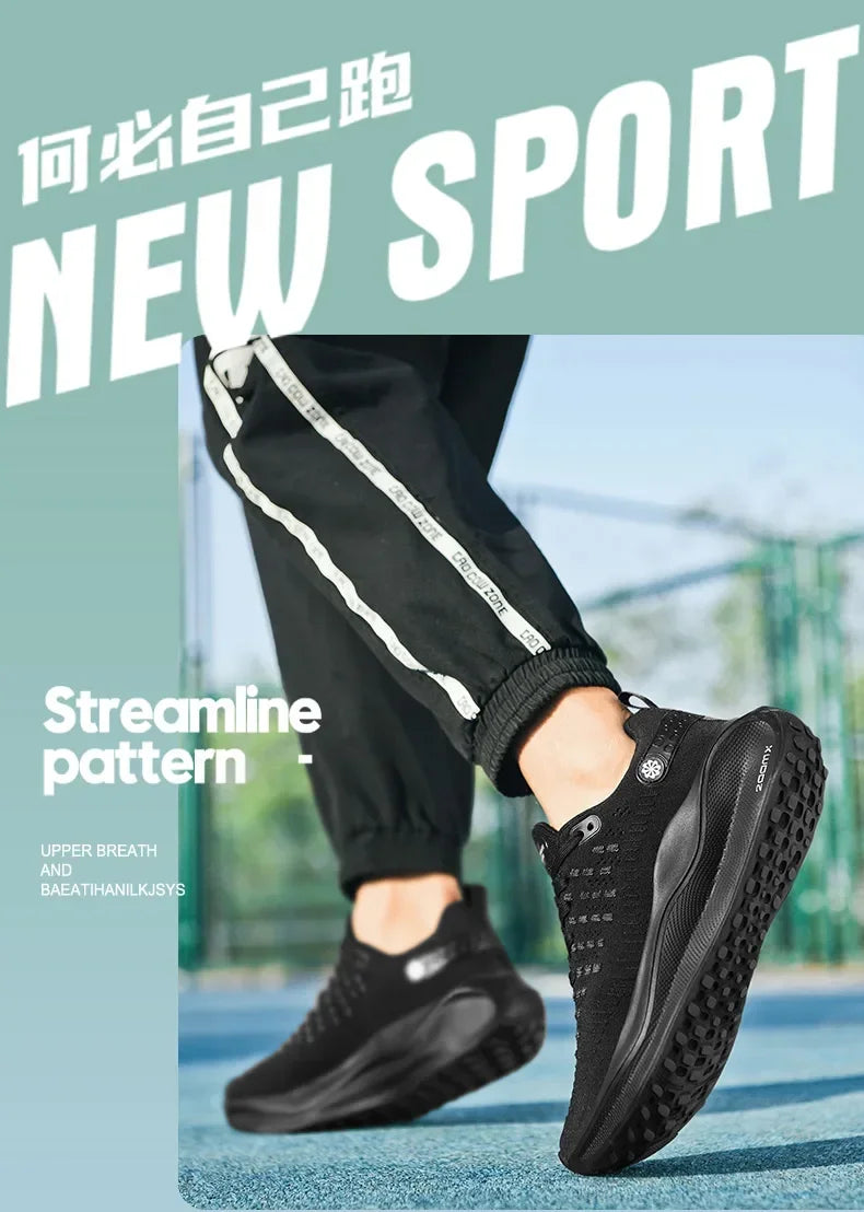 Zapatillas de deporte para Hombre, zapatos de tenis cómodos de malla, para correr, con placa de carbono, amortiguación, entrenamiento deportivo, trotar, Unisex, 2024