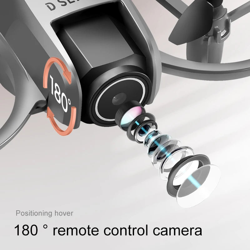 2025 D16 Mini Drone Cámara HD 4K 1080P 180 ° Lente Dron profesional para evitar obstáculos flujo óptico FPV Dron RC Quadcopter juguetes