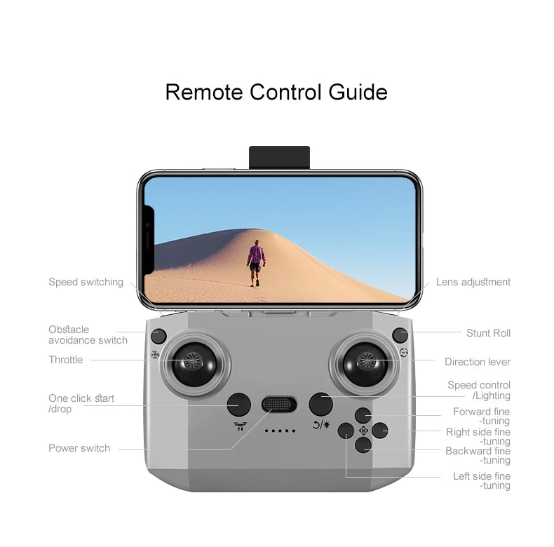 2025 D16 Mini Drone Cámara HD 4K 1080P 180 ° Lente Dron profesional para evitar obstáculos flujo óptico FPV Dron RC Quadcopter juguetes