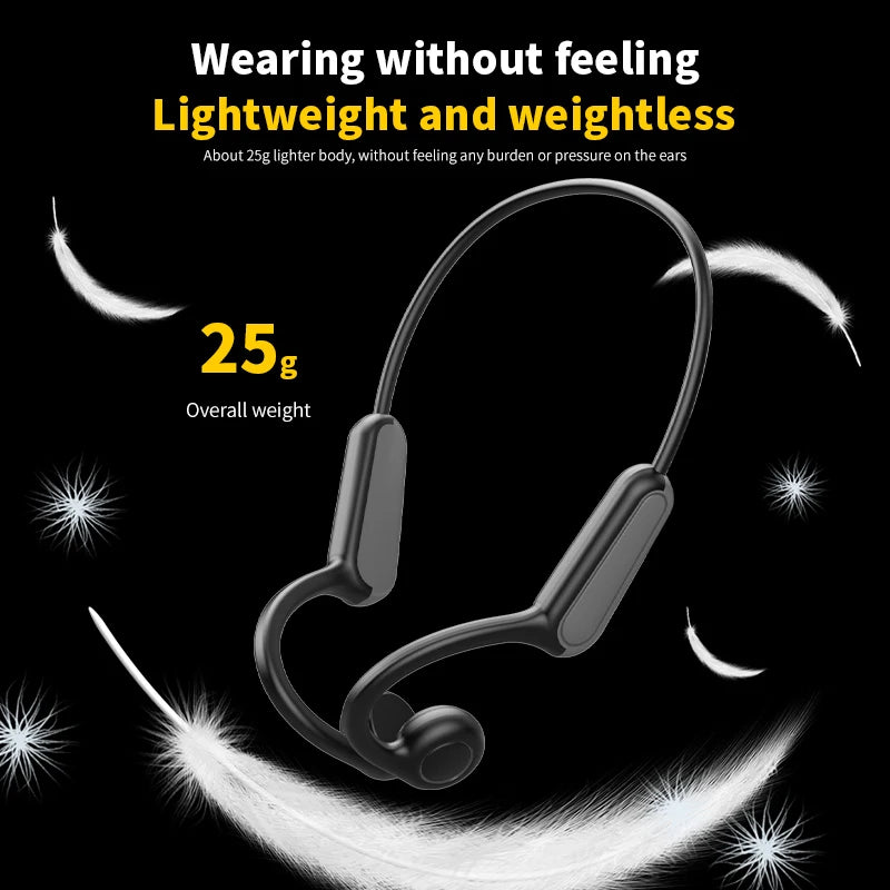 Xiaomi Mijia-Auriculares deportivos de conducción ósea Real, cascos inalámbricos compatibles con Bluetooth, manos libres con micrófono para correr