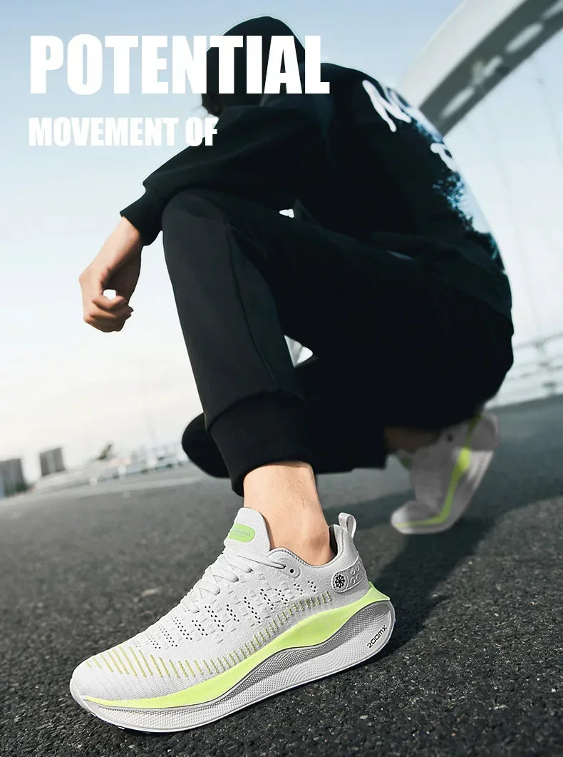 Zapatillas de deporte para Hombre, zapatos de tenis cómodos de malla, para correr, con placa de carbono, amortiguación, entrenamiento deportivo, trotar, Unisex, 2024