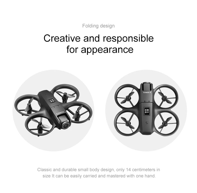 2025 D16 Mini Drone Cámara HD 4K 1080P 180 ° Lente Dron profesional para evitar obstáculos flujo óptico FPV Dron RC Quadcopter juguetes