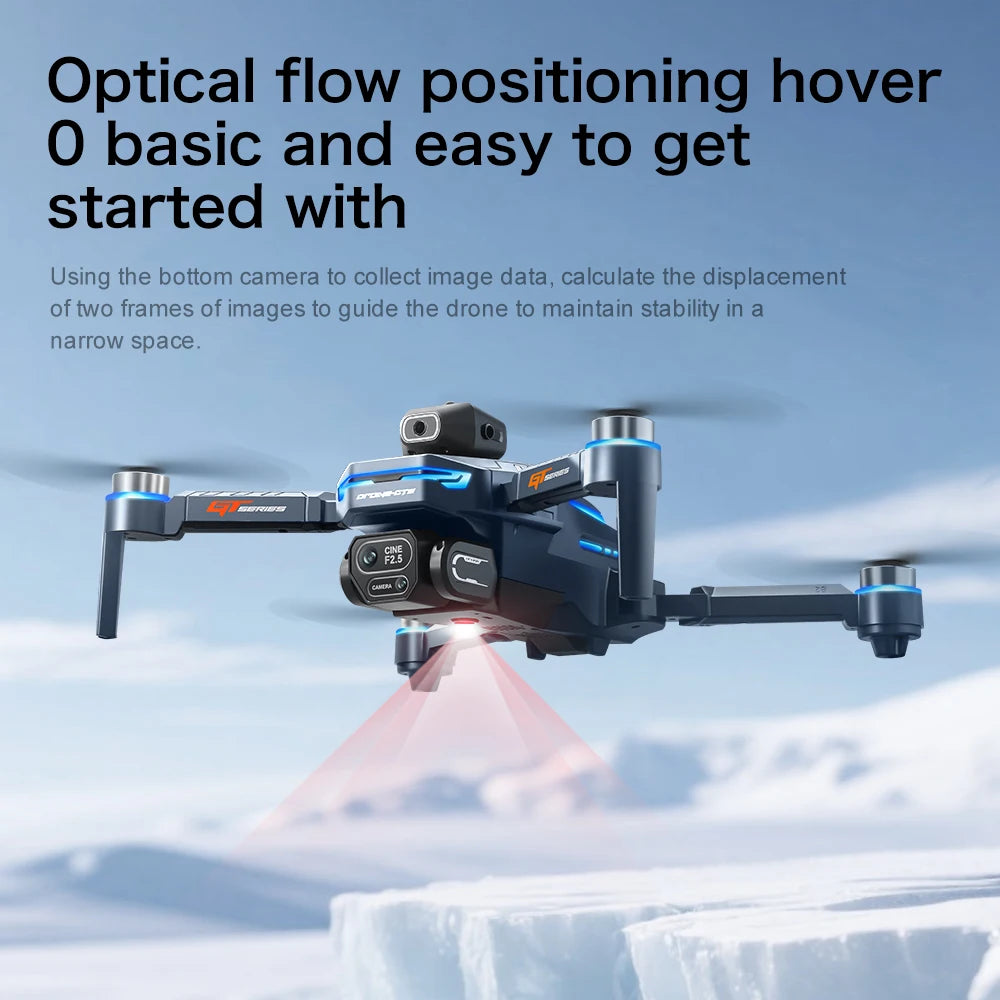 2025 Nuevo GT8 Drone GPS 8K Profesional HD 360 ° Cámaras duales 5G WIFI motores sin escobillas evitación de obstáculos juguetes de cuadricóptero plegables
