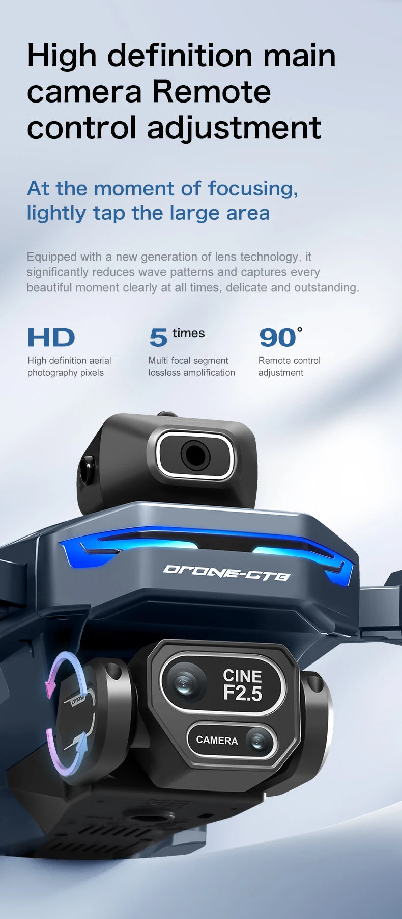 2025 Nuevo GT8 Drone GPS 8K Profesional HD 360 ° Cámaras duales 5G WIFI motores sin escobillas evitación de obstáculos juguetes de cuadricóptero plegables