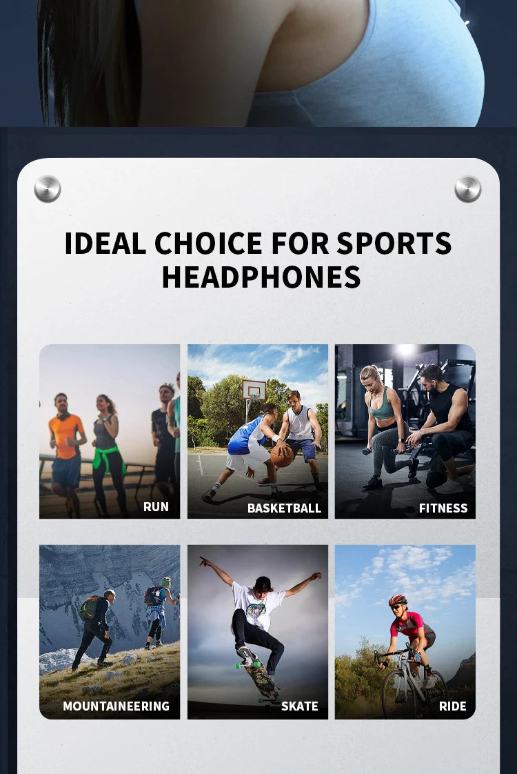 Xiaomi Mijia-Auriculares deportivos de conducción ósea Real, cascos inalámbricos compatibles con Bluetooth, manos libres con micrófono para correr