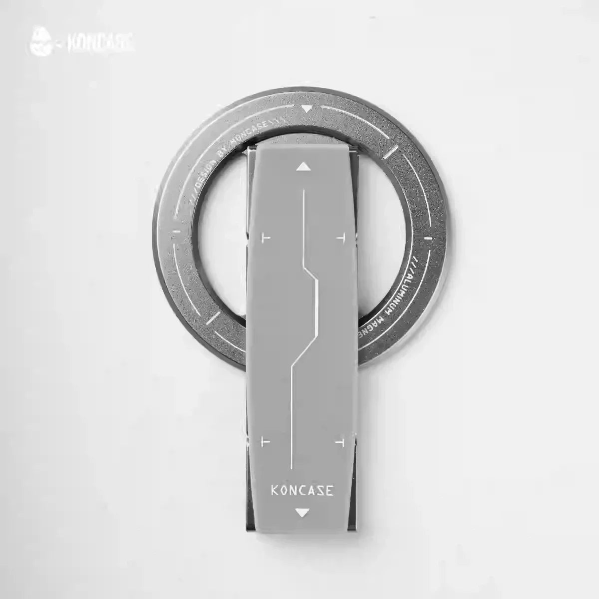 Soporte magnético para teléfono KONCASE 2 en 1 MagSafe 360 ° Accesorio para teléfono con soporte ajustable multifuncional de aleación de aluminio ultrafino