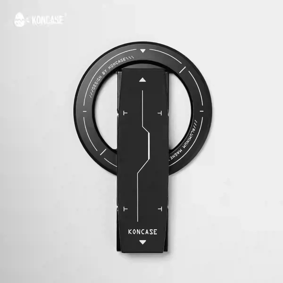 Soporte magnético para teléfono KONCASE 2 en 1 MagSafe 360 ° Accesorio para teléfono con soporte ajustable multifuncional de aleación de aluminio ultrafino
