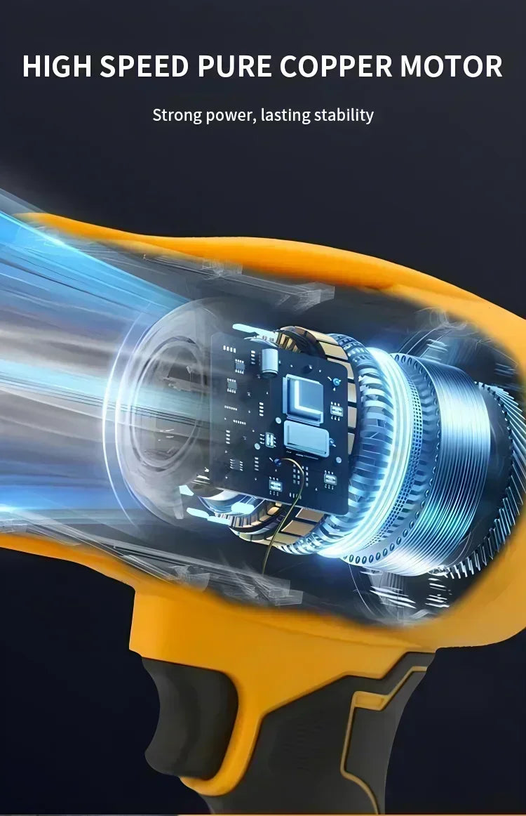Dewalt-secador de pelo con cepillo de 30000RPM, ventilador Turbo inalámbrico, ventilador violento de mano, herramienta de eliminación de polvo recargable de 20V