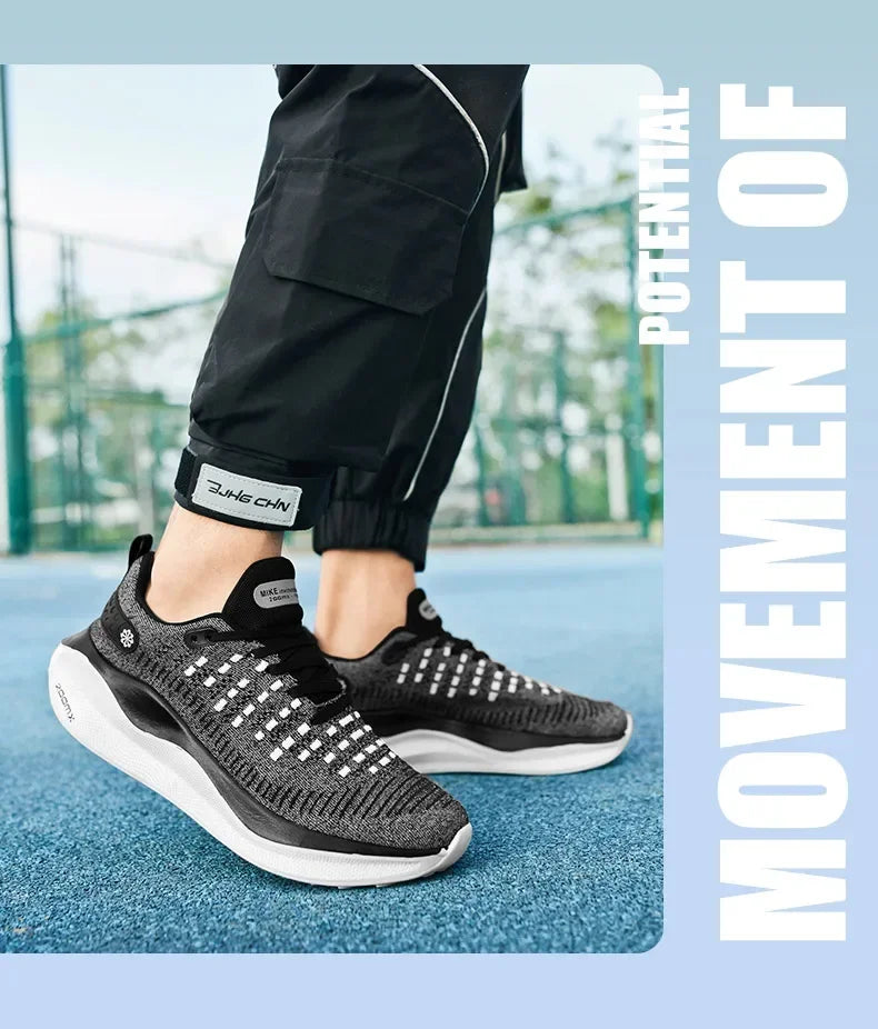 Zapatillas de deporte para Hombre, zapatos de tenis cómodos de malla, para correr, con placa de carbono, amortiguación, entrenamiento deportivo, trotar, Unisex, 2024