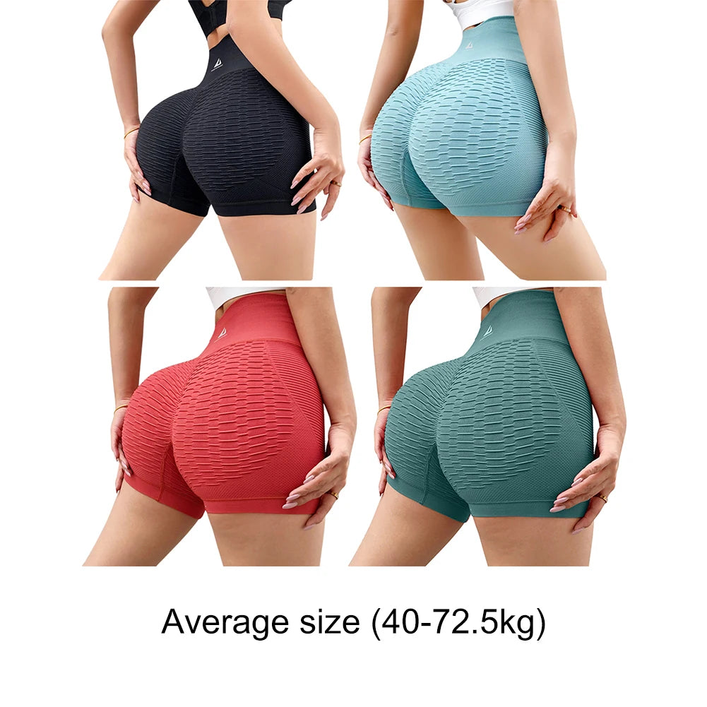 Pantalones cortos de entrenamiento para mujer, pantalones cortos de Yoga para levantamiento de glúteos, pantalones cortos para correr de cintura alta, Control de barriga para gimnasio, correr, entrenamiento atlético