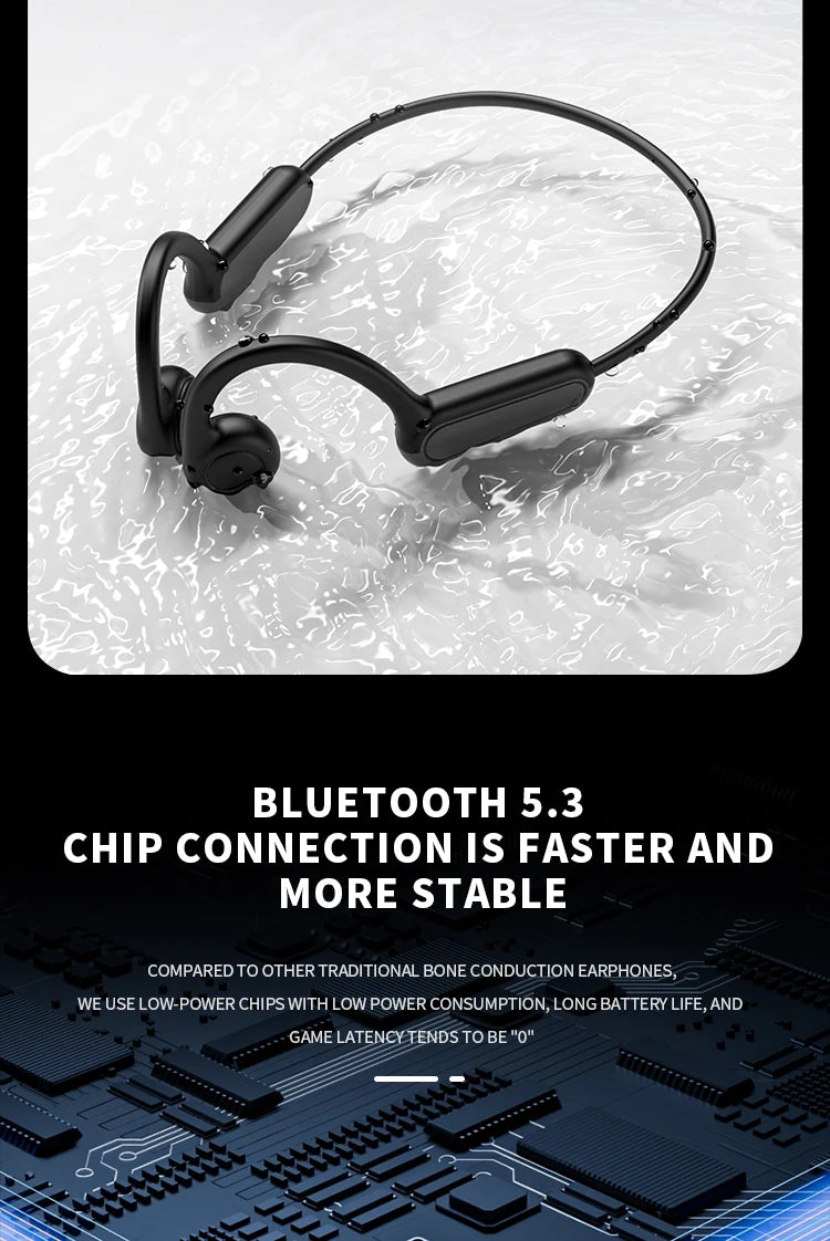 Xiaomi Mijia-Auriculares deportivos de conducción ósea Real, cascos inalámbricos compatibles con Bluetooth, manos libres con micrófono para correr