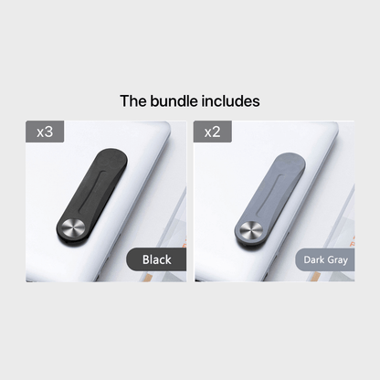 Free 3pcs Magnetic Ring Laptop Screen Support Holder Dual Monitor Display Clip Plastic Sticky Magnetic Notebook Computer Expansion Bracket