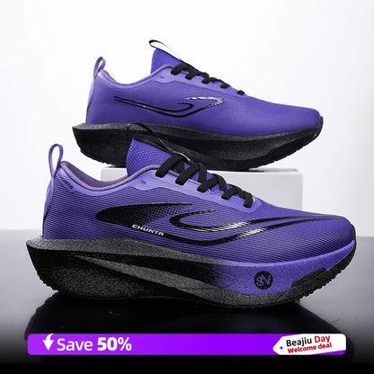 Zapatillas para correr para hombre, placa de carbono, especialidad, deportes de maratón, transpirables, ligeras, cómodas, antideslizantes, zapatillas de ocio