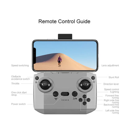 2025 D16 Mini Drone Cámara HD 4K 1080P 180 °   Lente Dron profesional para evitar obstáculos flujo óptico FPV Dron RC Quadcopter juguetes