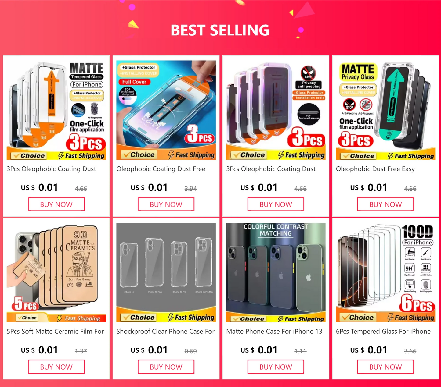 Recubrimiento OLEOFÓBICO sin polvo, Protector de pantalla de fácil instalación para iPhone 14, 11, 13, 12, 15 Pro Max, Mini, XS, X, XR, 15, 16 Plus