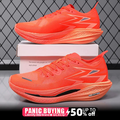 Zapatillas para correr especialidad tabla de carbono maratón hombres deportes transpirables ligeros mujeres cómodas zapatillas deportivas antideslizantes ﻿