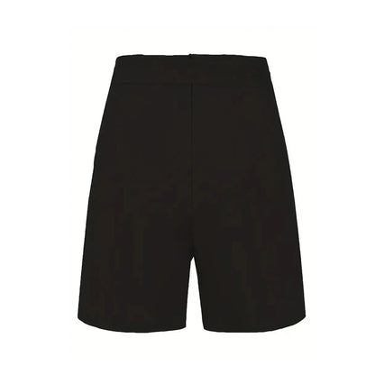 Y2K Pantalones cortos con botones lisos en la parte delantera, pantalones cortos de cintura alta para playa y verano, ropa para mujer