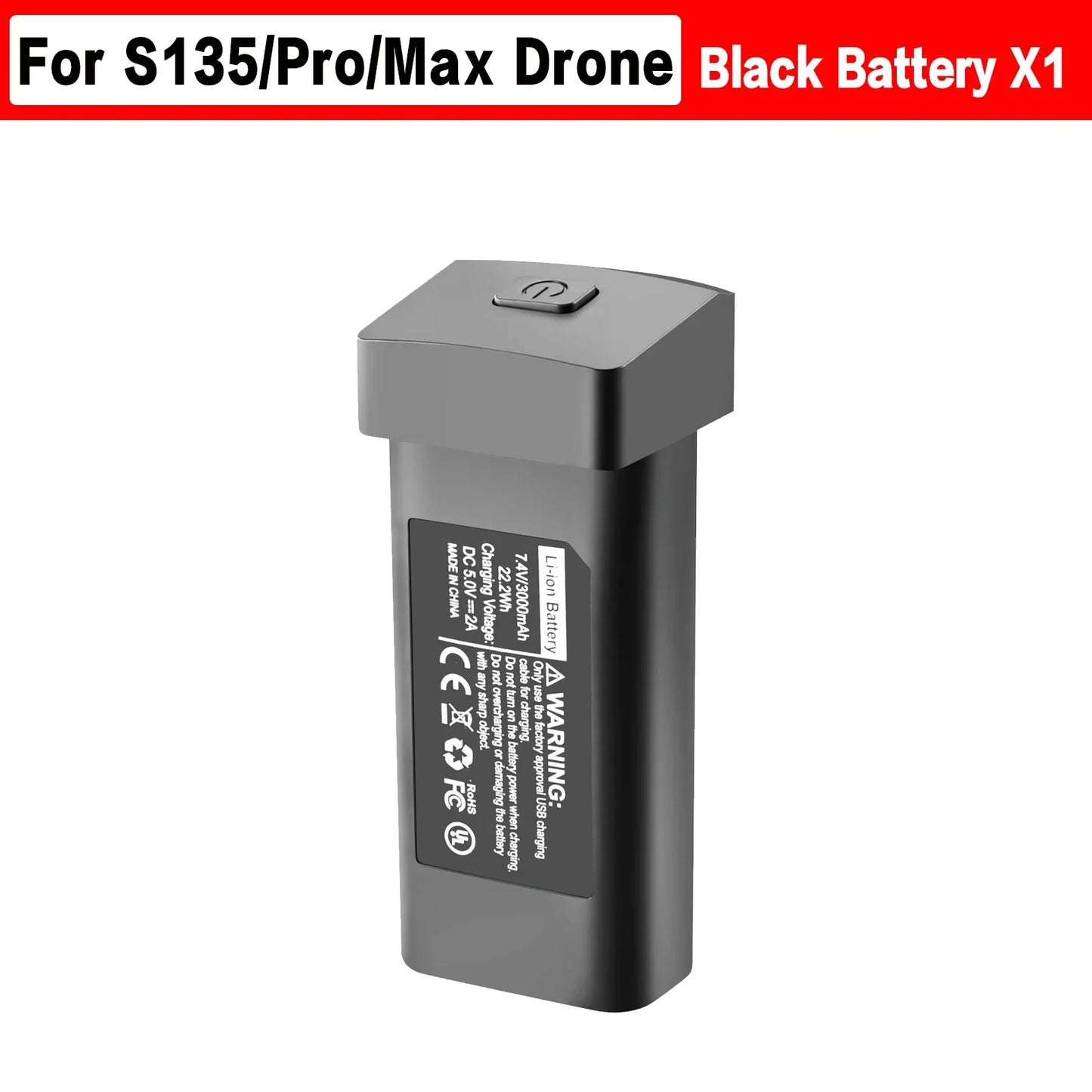 Batería Original para Dron S135, 7,4 V, 3000mAh, 30min de duración de la batería para S135 PRO Dron S135 ProMAX, piezas de accesorios