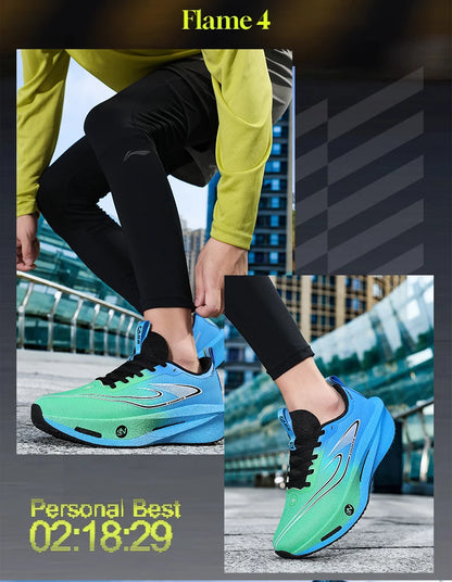 Zapatillas para correr para hombre, placa de carbono, especialidad, deportes de maratón, transpirables, ligeras, cómodas, antideslizantes, zapatillas de ocio