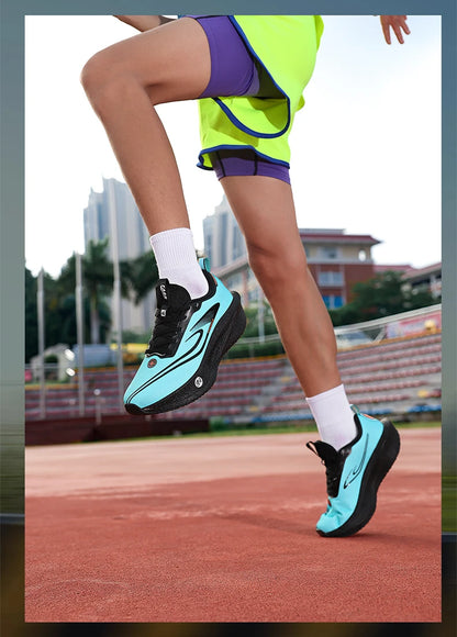 Zapatillas para correr para hombre, placa de carbono, especialidad, deportes de maratón, transpirables, ligeras, cómodas, antideslizantes, zapatillas de ocio