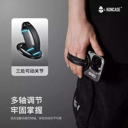 Soporte magnético para teléfono KONCASE 2 en 1 MagSafe 360 °   Accesorio para teléfono con soporte ajustable multifuncional de aleación de aluminio ultrafino