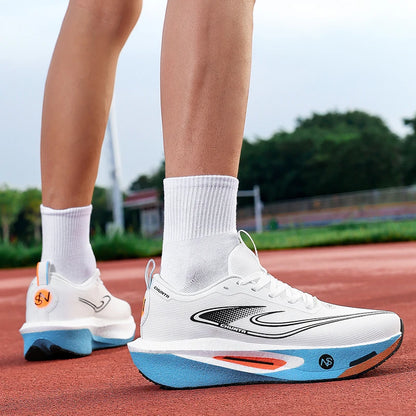 Zapatillas para correr para hombre, placa de carbono, especialidad, deportes de maratón, transpirables, ligeras, cómodas, antideslizantes, zapatillas de ocio