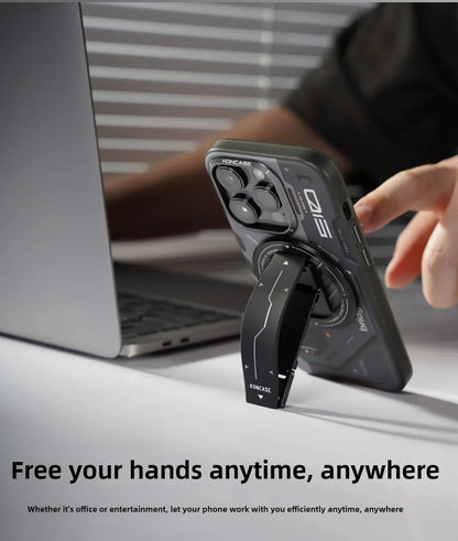 Soporte magnético para teléfono KONCASE 2 en 1 MagSafe 360 °   Accesorio para teléfono con soporte ajustable multifuncional de aleación de aluminio ultrafino
