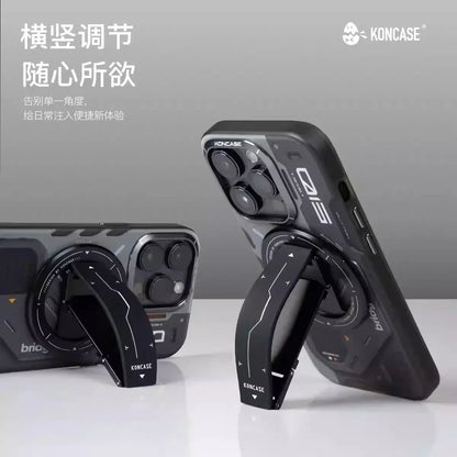 Soporte magnético para teléfono KONCASE 2 en 1 MagSafe 360 °   Accesorio para teléfono con soporte ajustable multifuncional de aleación de aluminio ultrafino