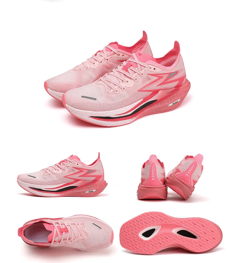 Zapatillas para correr especialidad tabla de carbono maratón hombres deportes transpirables ligeros mujeres cómodas zapatillas deportivas antideslizantes ﻿
