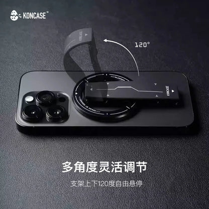 Soporte magnético para teléfono KONCASE 2 en 1 MagSafe 360 °   Accesorio para teléfono con soporte ajustable multifuncional de aleación de aluminio ultrafino