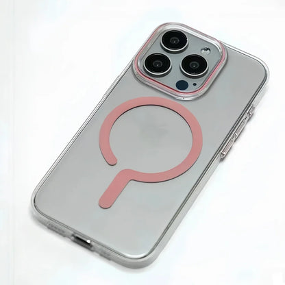 Para teléfono 16Pro Max titanio gris botón de metal fuerte magsafe caja de teléfono de carga para iPhone 16 15 14 13 12 Pro Max sho magnético