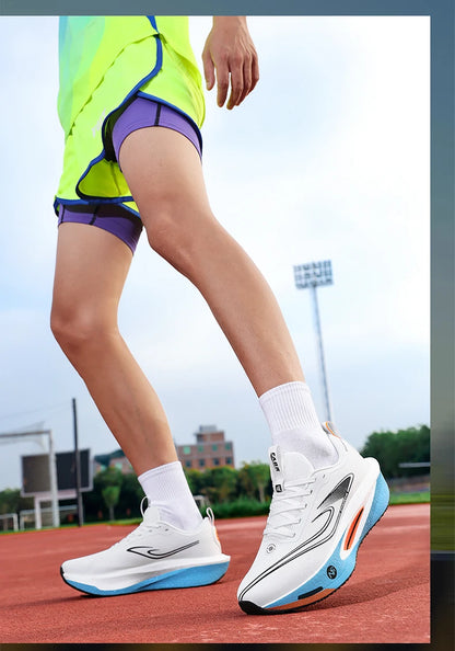 Zapatillas para correr para hombre, placa de carbono, especialidad, deportes de maratón, transpirables, ligeras, cómodas, antideslizantes, zapatillas de ocio