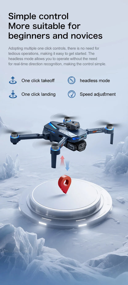 2025 Nuevo GT8 Drone GPS 8K Profesional HD 360 °   Cámaras duales 5G WIFI motores sin escobillas evitación de obstáculos juguetes de cuadricóptero plegables