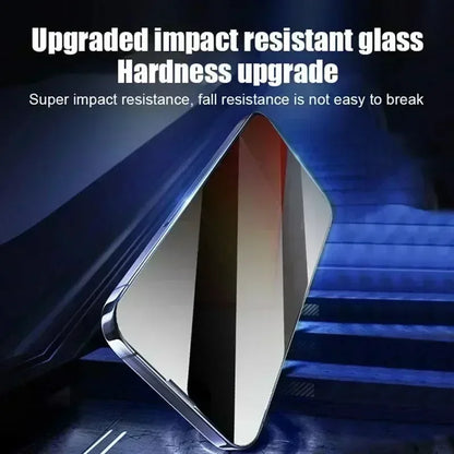 Protector de pantalla de privacidad para IPhone 16 14 11 12 13 15 Pro Max 7 8 Plus Mini X XR XS, vidrio antiespía, instalación sin polvo, 3 uds.