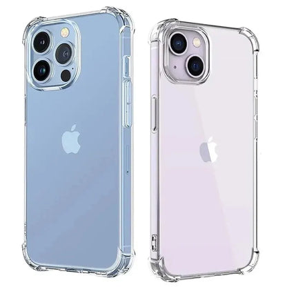 Funda transparente de lujo a prueba de golpes para iPhone 15, 14, 13, 12, 11 Pro Max, funda para teléfono en iPhone 13, 12, 14, 15 Plus, funda trasera transparente
