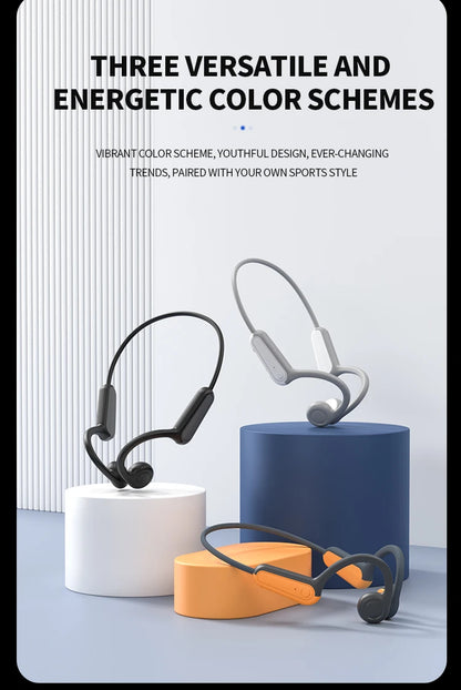 Xiaomi Mijia-Auriculares deportivos de conducción ósea Real, cascos inalámbricos compatibles con Bluetooth, manos libres con micrófono para correr