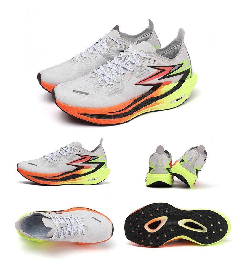 Zapatillas para correr especialidad tabla de carbono maratón hombres deportes transpirables ligeros mujeres cómodas zapatillas deportivas antideslizantes ﻿