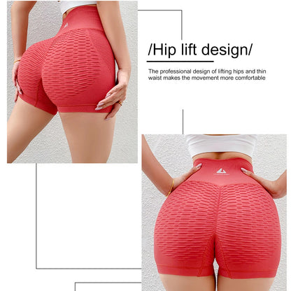 Pantalones cortos de entrenamiento para mujer, pantalones cortos de Yoga para levantamiento de glúteos, pantalones cortos para correr de cintura alta, Control de barriga para gimnasio, correr, entrenamiento atlético
