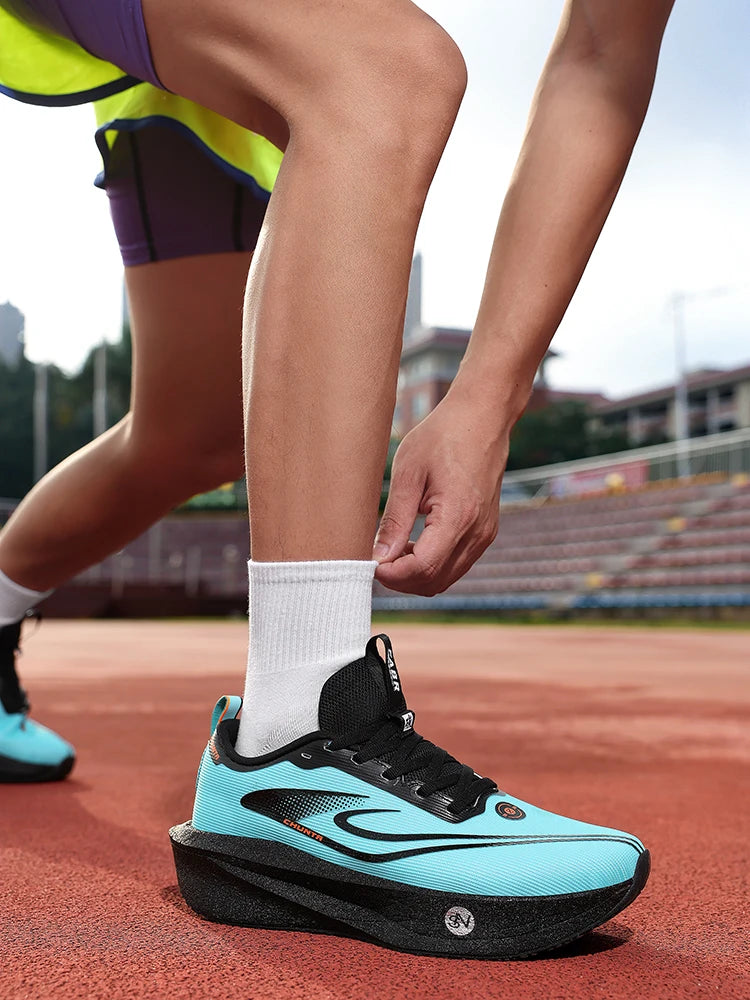 Zapatillas para correr para hombre, placa de carbono, especialidad, deportes de maratón, transpirables, ligeras, cómodas, antideslizantes, zapatillas de ocio