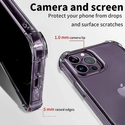 Funda transparente de lujo a prueba de golpes para iPhone 15, 14, 13, 12, 11 Pro Max, funda para teléfono en iPhone 13, 12, 14, 15 Plus, funda trasera transparente