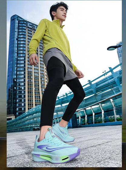 Zapatillas para correr para hombre, placa de carbono, especialidad, deportes de maratón, transpirables, ligeras, cómodas, antideslizantes, zapatillas de ocio