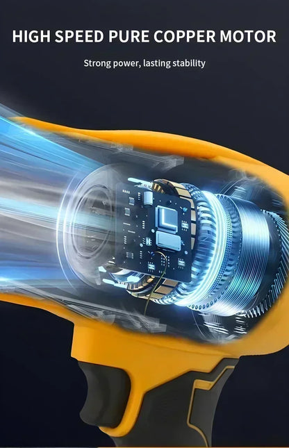 Dewalt-secador de pelo con cepillo de 30000RPM, ventilador Turbo inalámbrico, ventilador violento de mano, herramienta de eliminación de polvo recargable de 20V