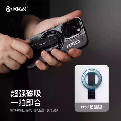 Soporte magnético para teléfono KONCASE 2 en 1 MagSafe 360 °   Accesorio para teléfono con soporte ajustable multifuncional de aleación de aluminio ultrafino