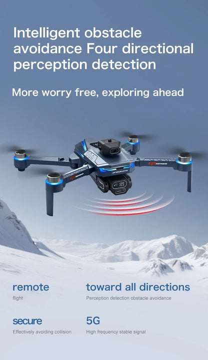 2025 Nuevo GT8 Drone GPS 8K Profesional HD 360 °   Cámaras duales 5G WIFI motores sin escobillas evitación de obstáculos juguetes de cuadricóptero plegables