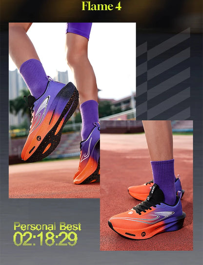 Zapatillas para correr para hombre, placa de carbono, especialidad, deportes de maratón, transpirables, ligeras, cómodas, antideslizantes, zapatillas de ocio