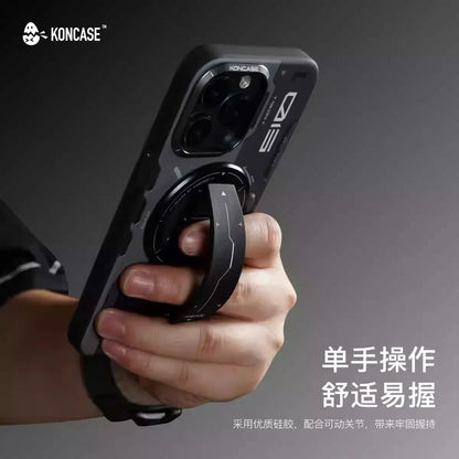 Soporte magnético para teléfono KONCASE 2 en 1 MagSafe 360 °   Accesorio para teléfono con soporte ajustable multifuncional de aleación de aluminio ultrafino