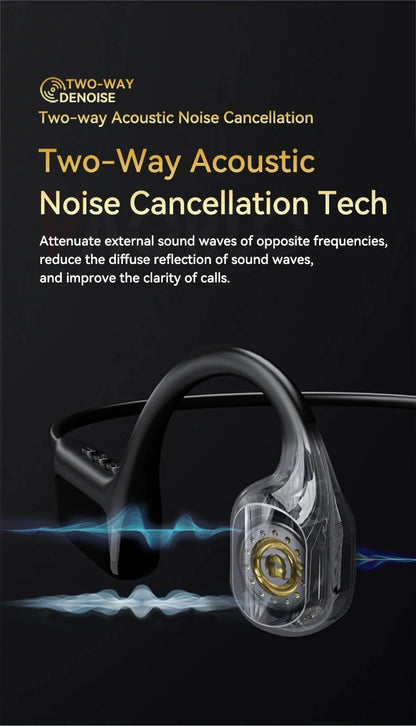 Xiaomi-auriculares de conducción ósea, inalámbricos por Bluetooth 5,4, deportivos, IPX8, resistentes al agua, para nadar, con reproductor MP3 de 32G RAM